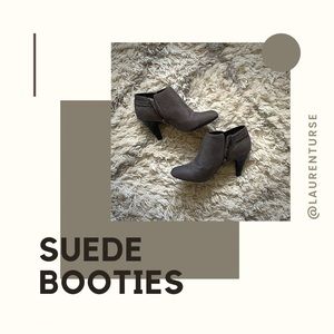Suede booties